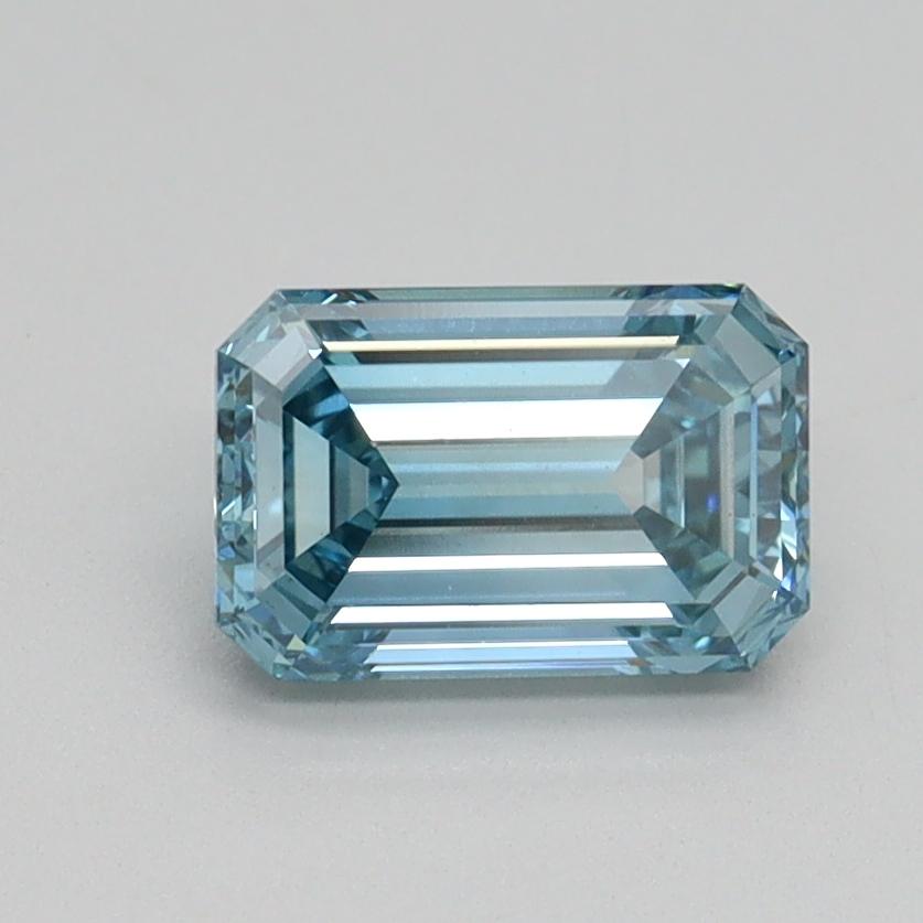 1.06 Ct. Fancy Intense Bluish Green Emerald Lab Grown Diamond
