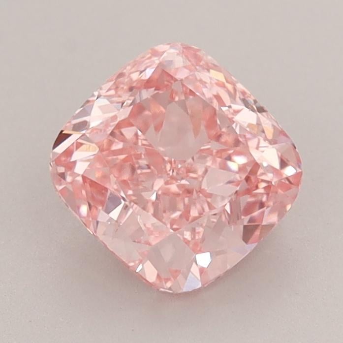 1.32 Ct. Fancy Vivid  Pink Cushion Lab Grown Diamond