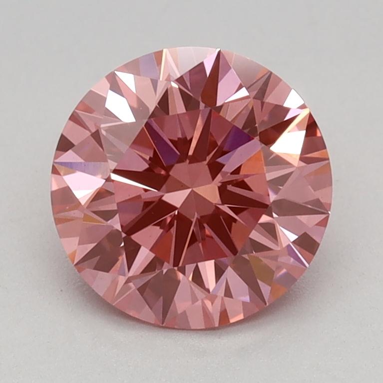 1.09 Ct. Fancy Vivid Pink Round Lab Grown Diamond