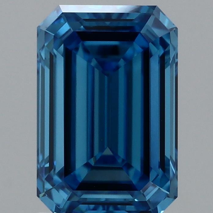 1.60 Ct. Fancy Vivid Blue Emerald Lab Grown Diamond