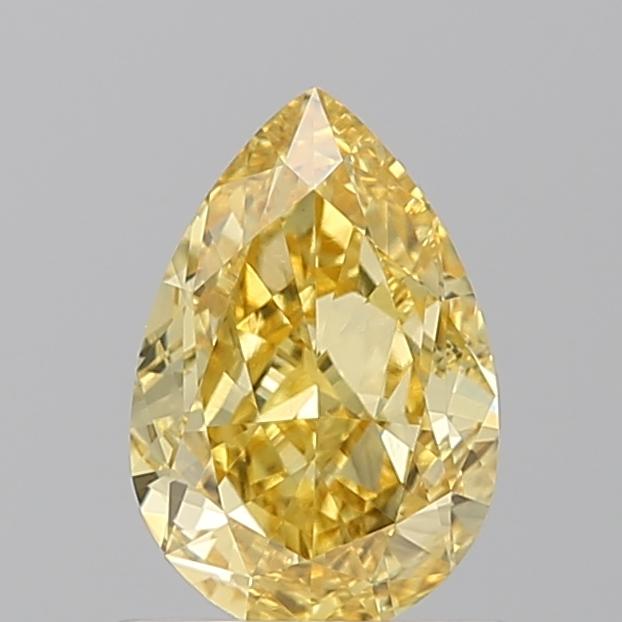 1.04 Ct. Fancy Vivid Yellow Pear Lab Grown Diamond