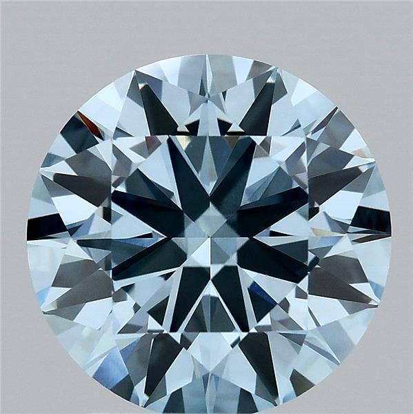 2.51 Ct. Fancy Vivid Blue Round Lab Grown Diamond