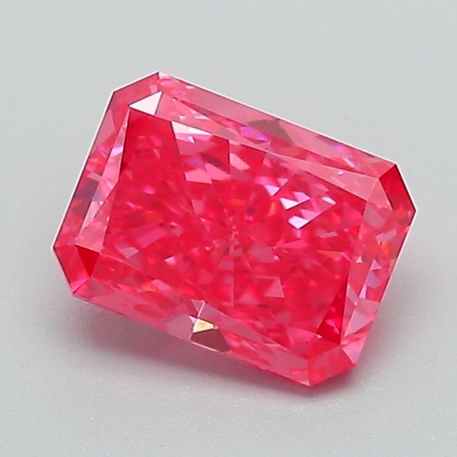1.00 Ct. Fancy Vivid Pink Radiant Lab Grown Diamond