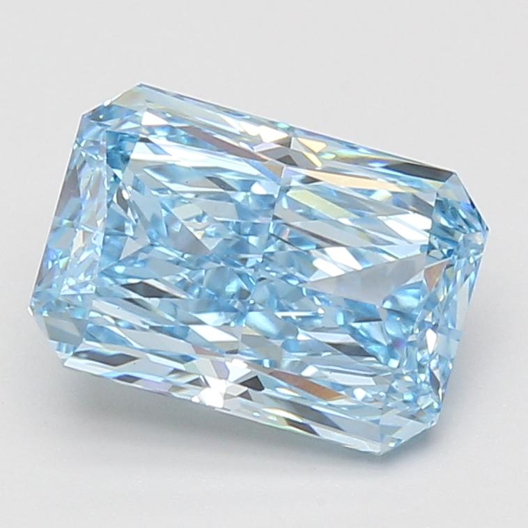 3.44 Ct. Fancy Vivid Blue Radiant Lab Grown Diamond