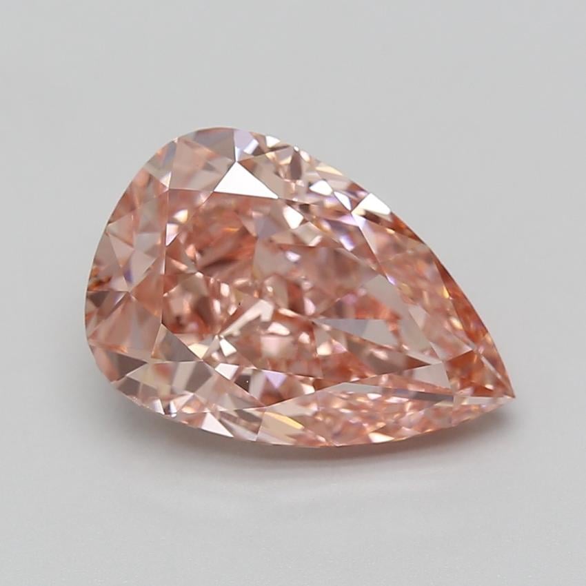 5.09 Ct. Fancy Vivid Pink Pear Lab Grown Diamond