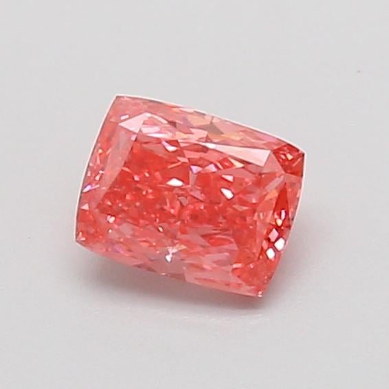 0.60 Ct. Fancy Vivid Pink Cushion Lab Grown Diamond