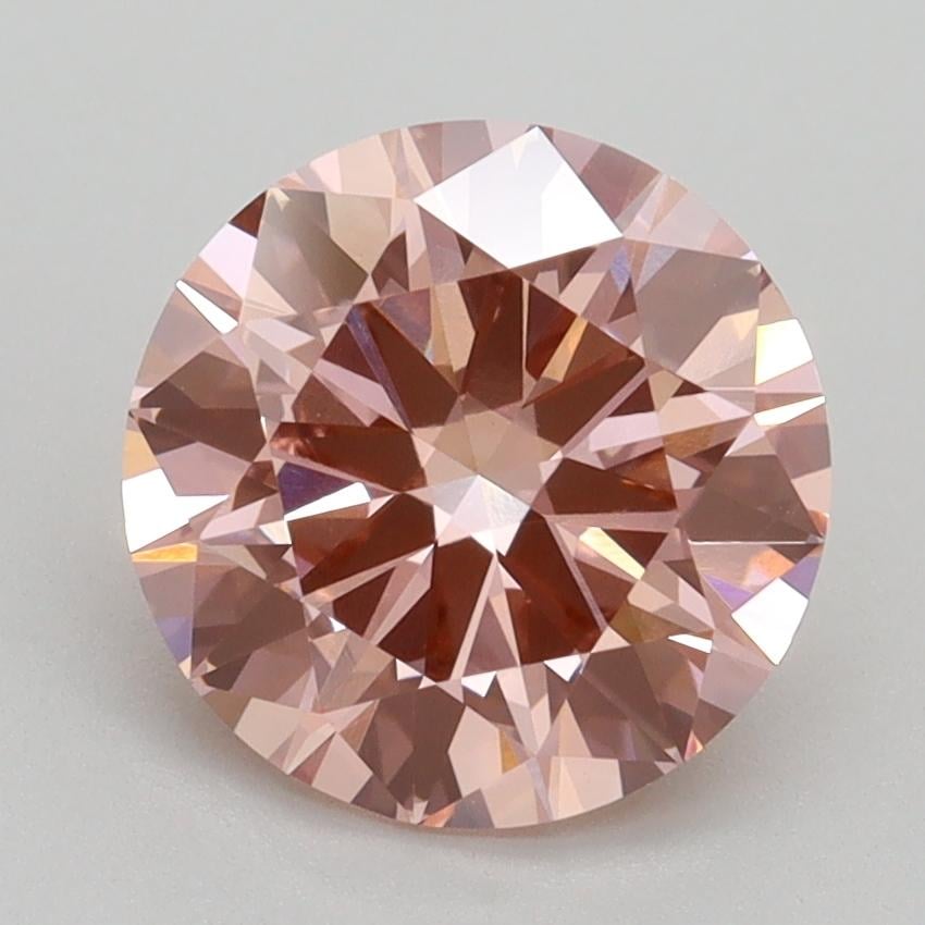2.40 Ct. Fancy Intense Pink Round Lab Grown Diamond
