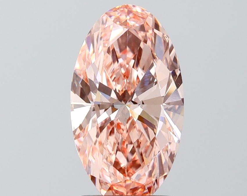 2.00 Ct. Fancy Vivid Pink Oval Lab Grown Diamond