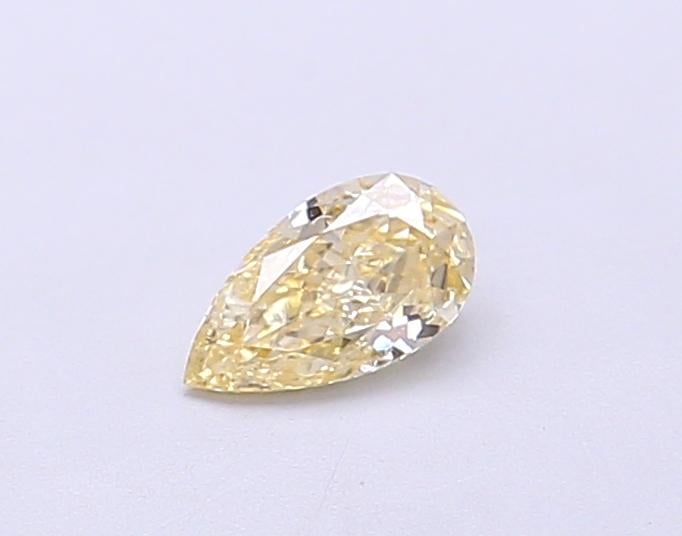 0.25 Ct. Fancy Light Yellow Pear Lab Grown Diamond