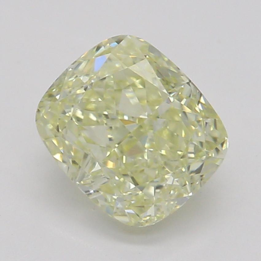 0.70 Ct. Fancy Light Yellow Cushion Diamond