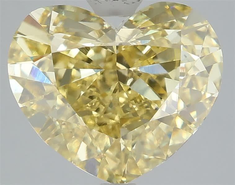 5.54 Ct. Fancy Intense Yellow Heart Lab Grown Diamond