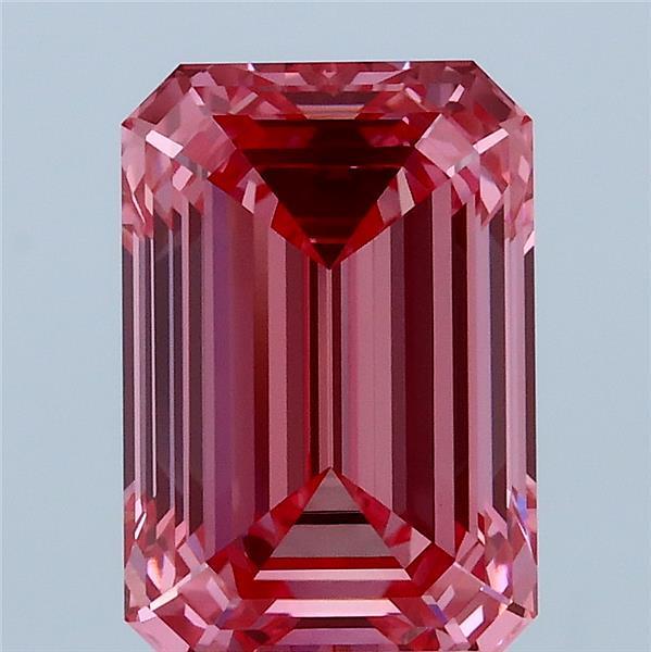 3.08 Ct. Fancy Vivid Pink Emerald Lab Grown Diamond