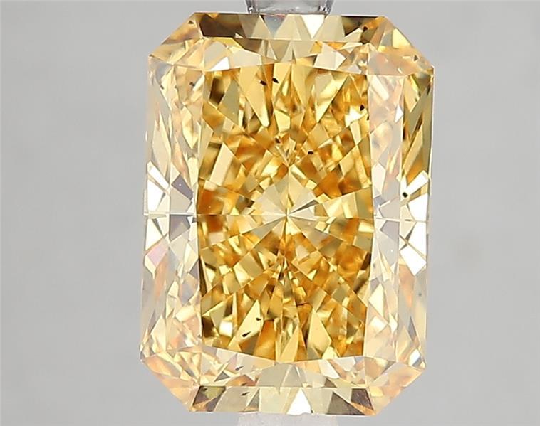 3.03 Ct. Fancy Vivid Yellow Radiant Lab Grown Diamond