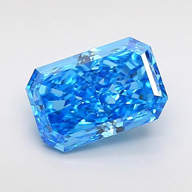 1.09 Ct. Fancy Vivid  Blue Radiant Lab Grown Diamond