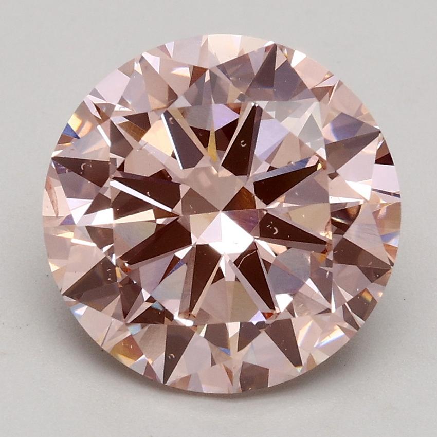 3.00 Ct. Fancy Intense Pink Round Lab Grown Diamond
