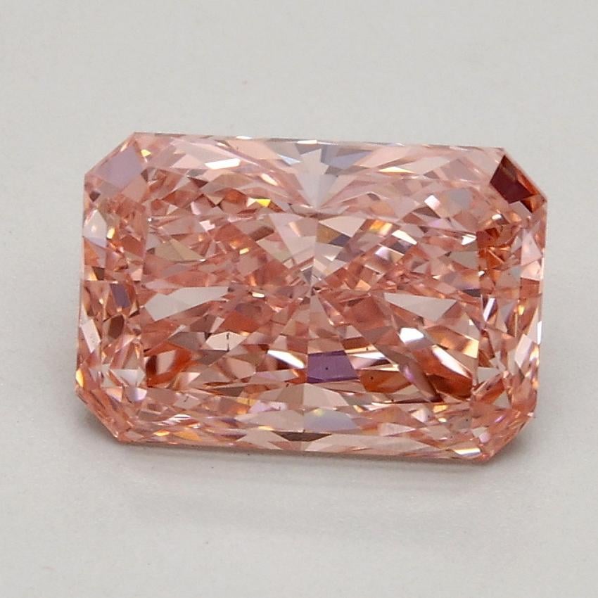 1.54 Ct. Fancy Intense Pink Radiant Lab Grown Diamond