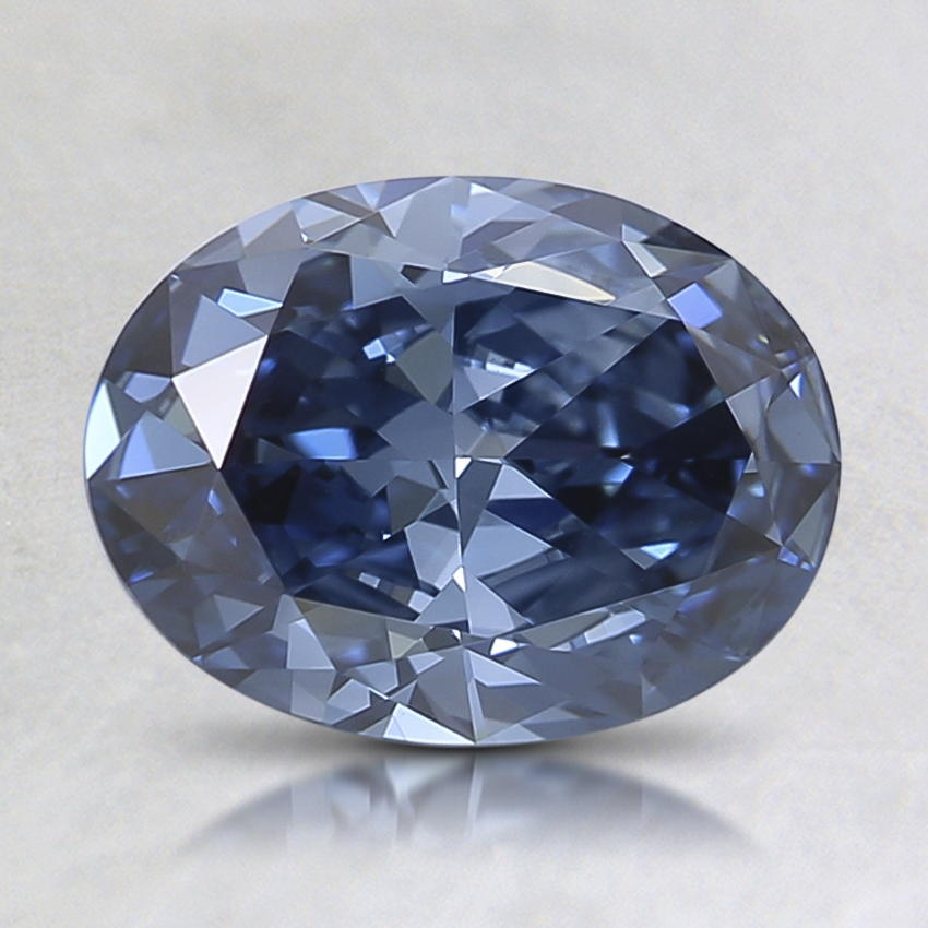 1.10 Ct. Fancy Deep Blue Oval Lab Grown Diamond