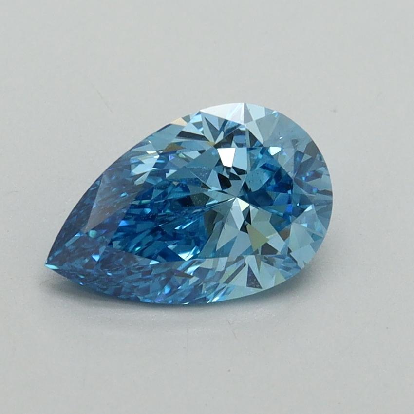 1.03 Ct. Fancy Vivid Blue Pear Lab Grown Diamond