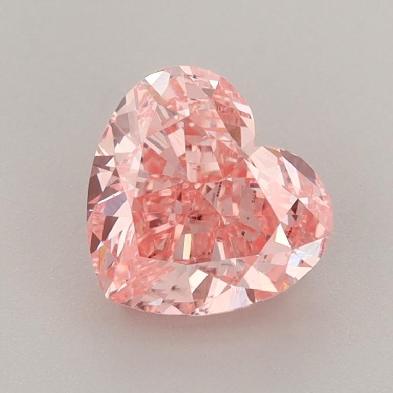 1.51 Ct. Fancy Vivid  Pink Heart Lab Grown Diamond