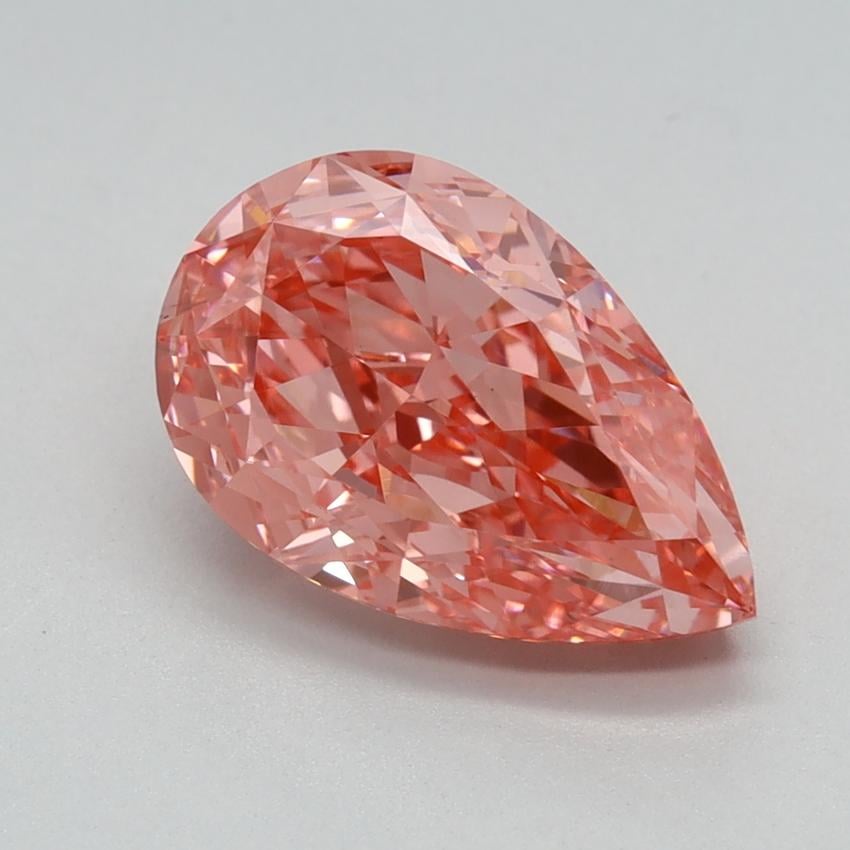 2.23 Ct. Fancy Vivid Pink Pear Lab Grown Diamond