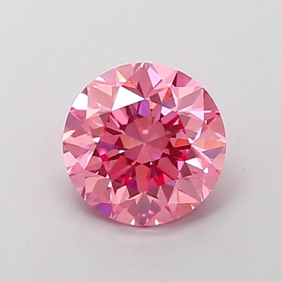 1.09 Ct. Fancy Vivid Pink Round Lab Grown Diamond