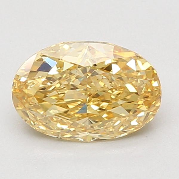 1.53 Ct. Fancy Vivid Yellow Oval Lab Grown Diamond