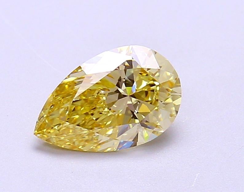 1.11 Ct. Fancy Yellow Pear Lab Grown Diamond