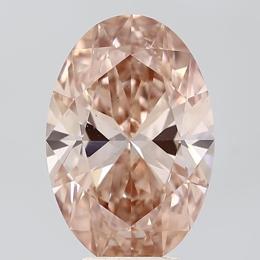 4.98 Ct. Fancy Vivid Pink Oval Lab Grown Diamond