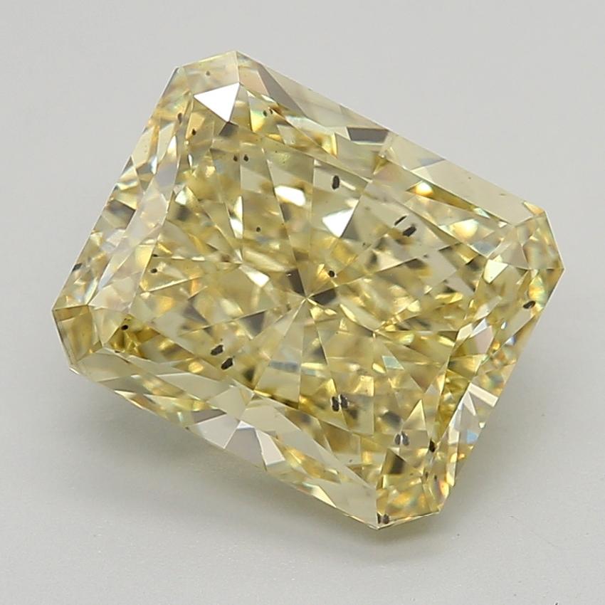7.10 Ct. Fancy Intense  Yellow Radiant Lab Grown Diamond