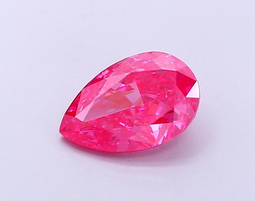 1.44 Ct. Fancy Vivid  Pink Pear Lab Grown Diamond
