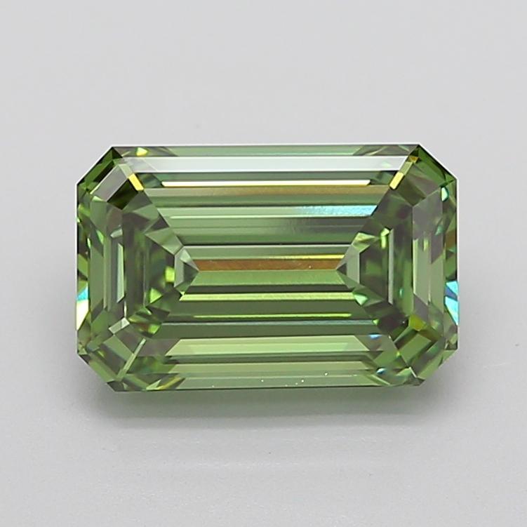 4.46 Ct. Fancy Vivid Green Emerald Lab Grown Diamond