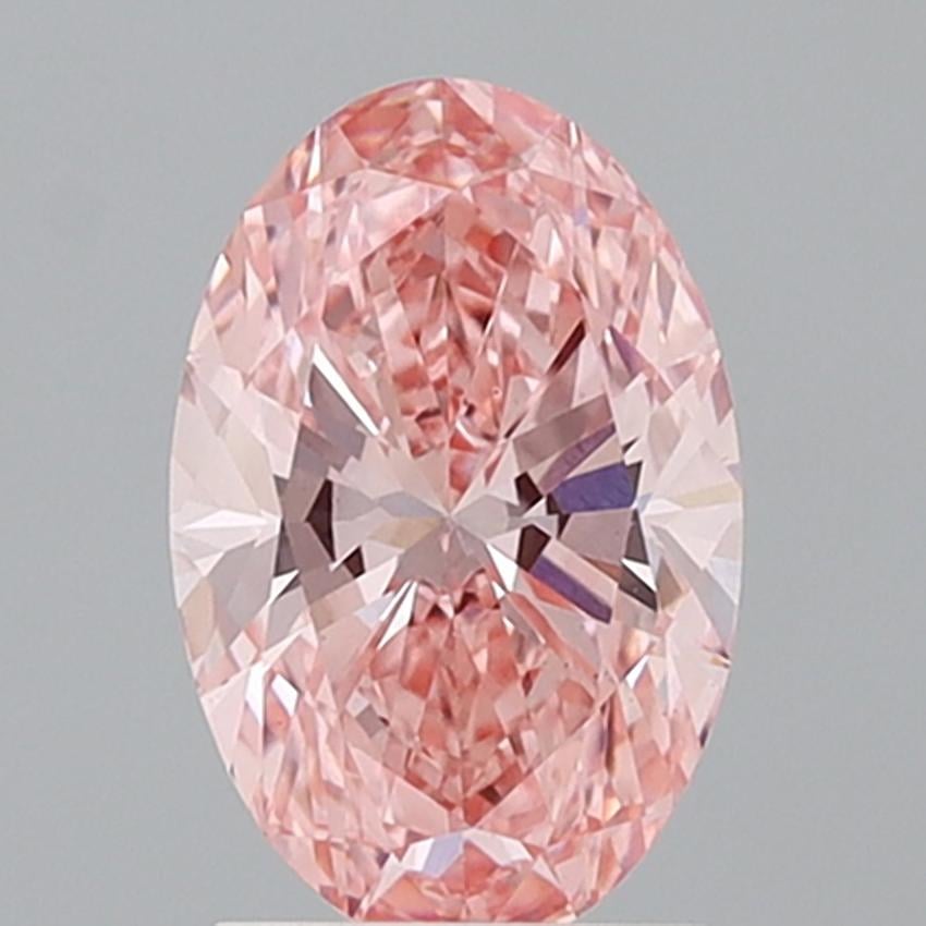 1.81 Ct. Fancy Vivid Pink Oval Lab Grown Diamond