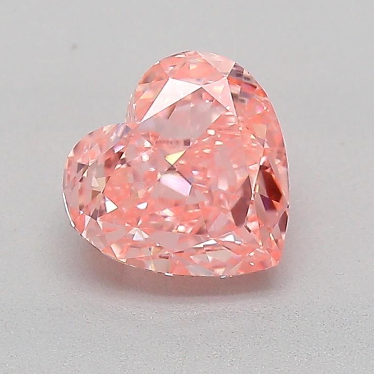 0.63 Ct. Fancy Vivid Pink Heart Lab Grown Diamond