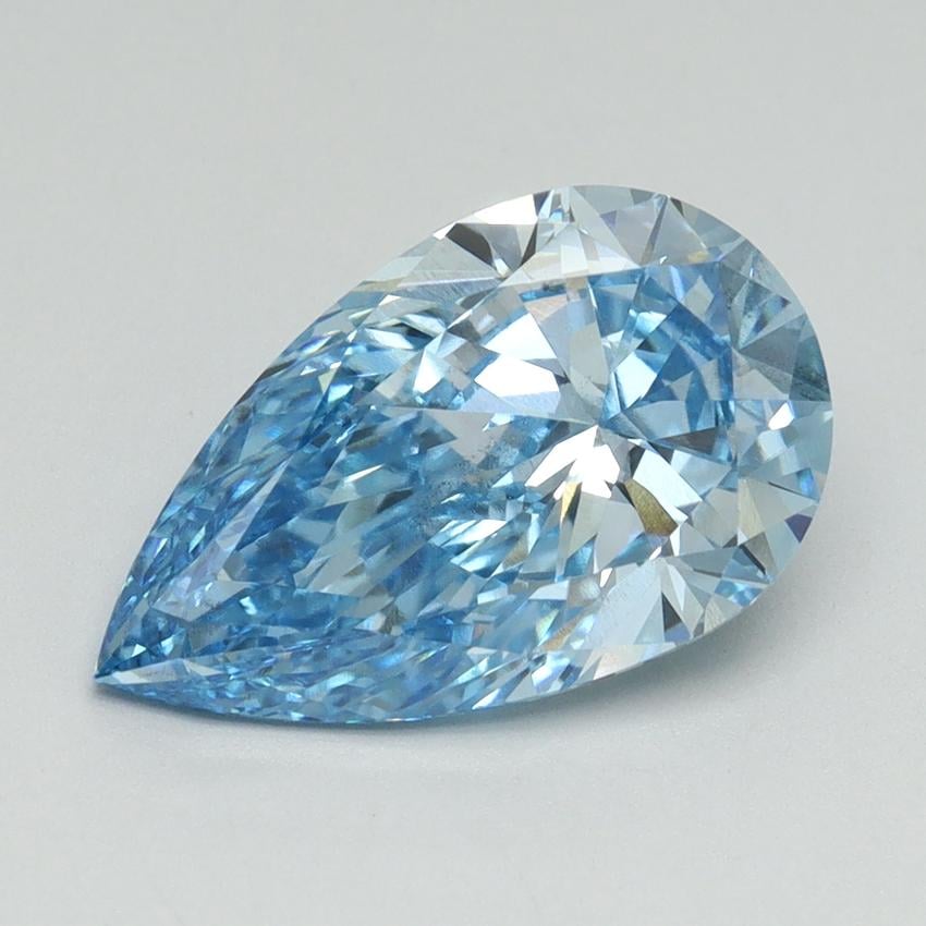 3.00 Ct. Fancy Vivid Blue Pear Lab Grown Diamond