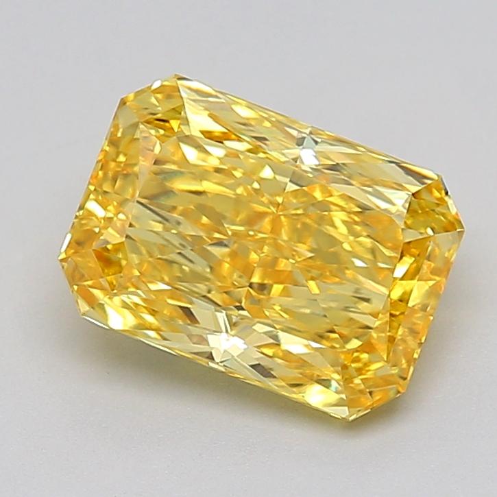 3.02 Ct. Fancy Vivid  Yellow Radiant Lab Grown Diamond