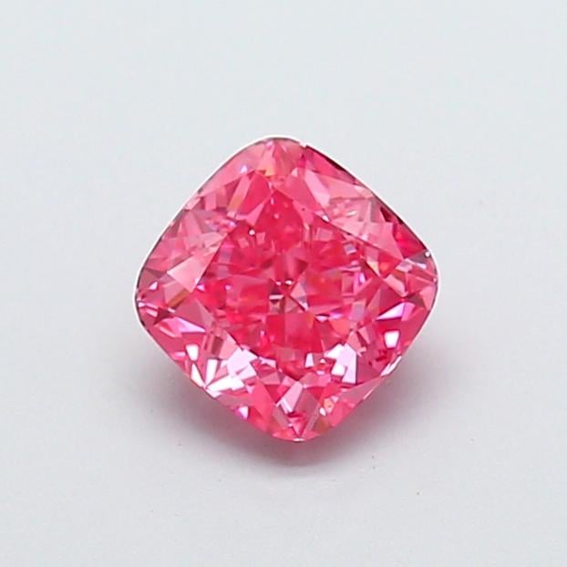 1.12 Ct. Fancy Vivid Pink Cushion Lab Grown Diamond