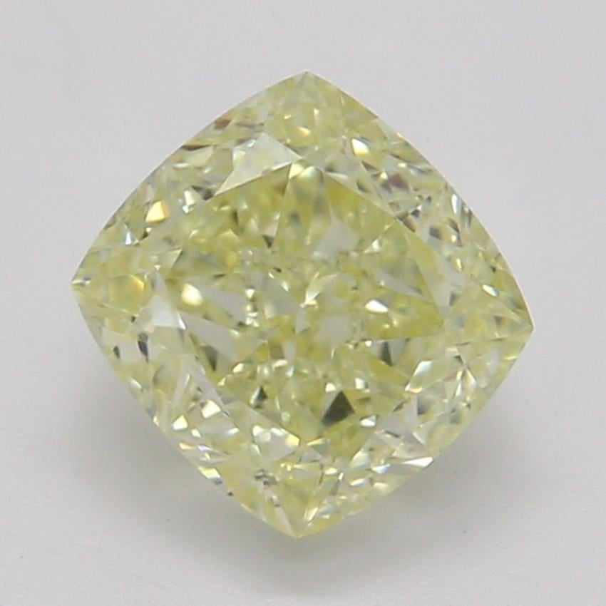0.70 Ct. Fancy Light Yellow Cushion Diamond