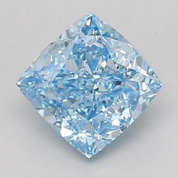 1.54 Ct. Fancy Vivid Blue Cushion Lab Grown Diamond