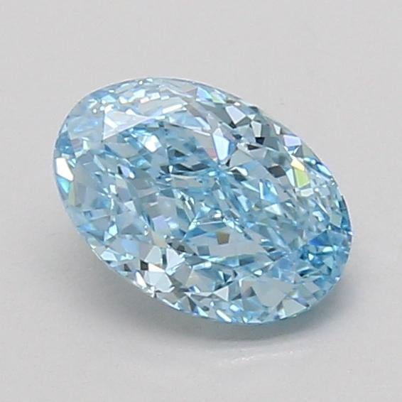 1.09 Ct. Fancy Vivid Blue Oval Lab Grown Diamond