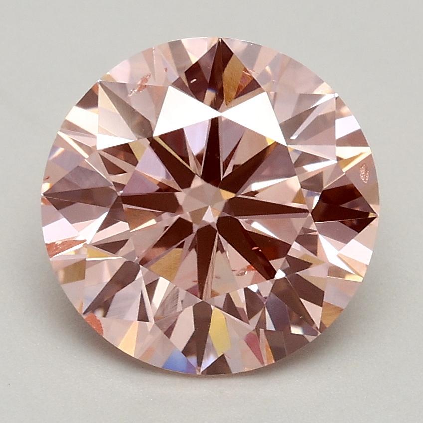 2.00 Ct. Fancy Intense Pink Round Lab Grown Diamond