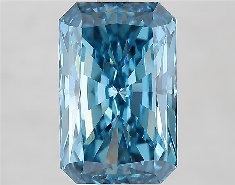 4.53 Ct. Fancy Vivid  Blue Radiant Lab Grown Diamond