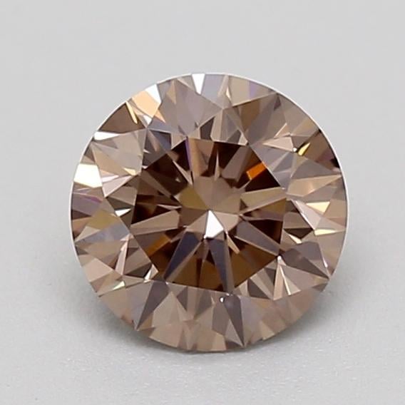 0.36 Ct. Fancy Light  Brown Round Lab Grown Diamond