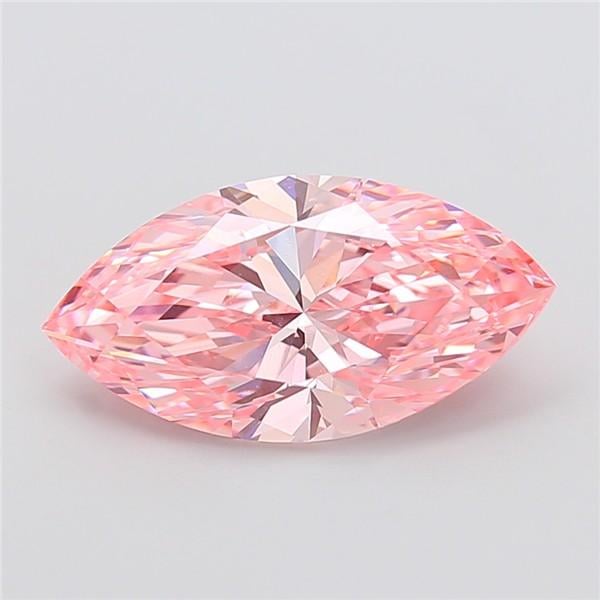 5.00 Ct. Fancy Vivid Pink Marquise Lab Grown Diamond