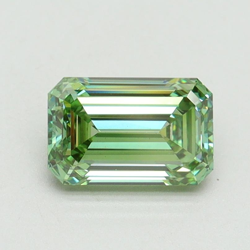 1.07 Ct. Fancy Vivid Green Emerald Lab Grown Diamond