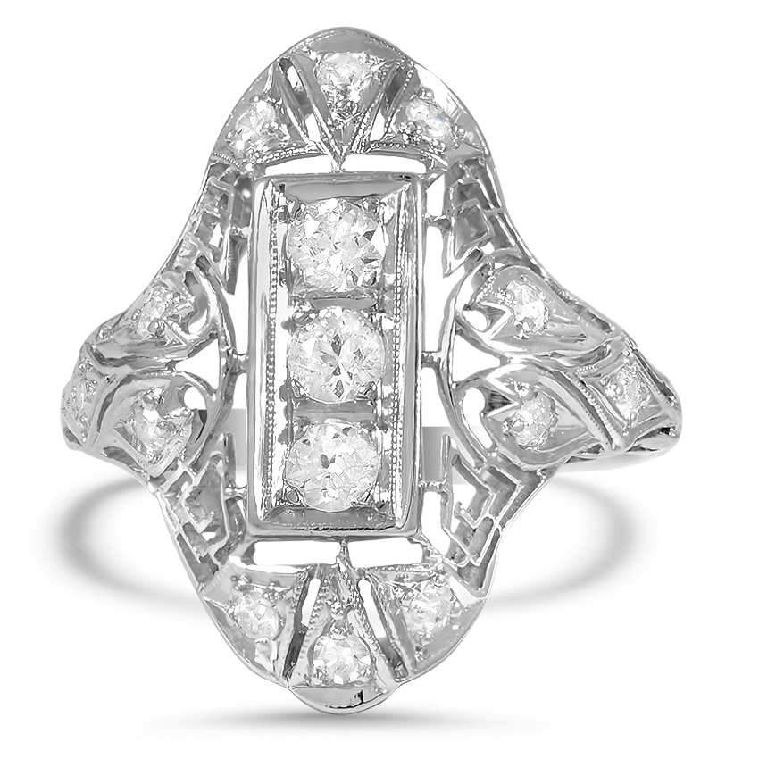 Art Deco Diamond Vintage Ring