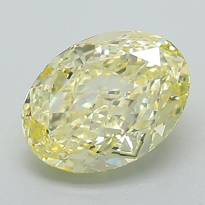 1.74 Ct. Fancy Intense Yellow Oval Lab Grown Diamond