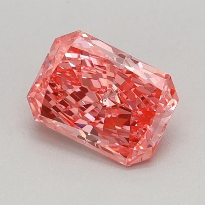 0.49 Ct. Fancy Vivid Pink Radiant Lab Grown Diamond