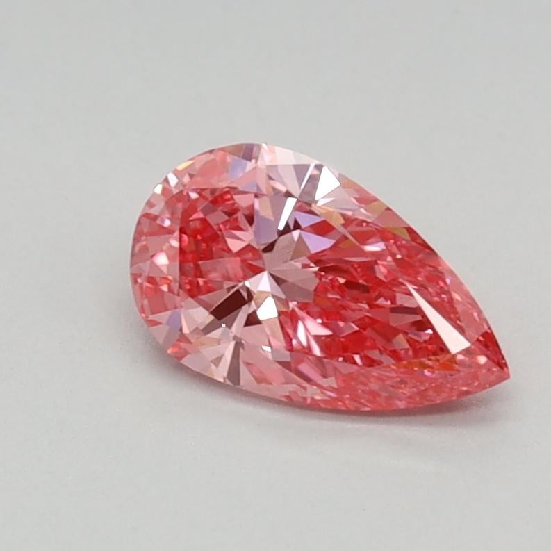 0.45 Ct. Fancy Vivid Pink Pear Lab Grown Diamond