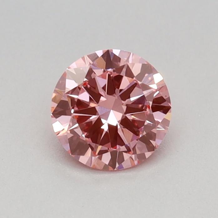 0.34 Ct. Fancy Vivid Pink Round Lab Grown Diamond