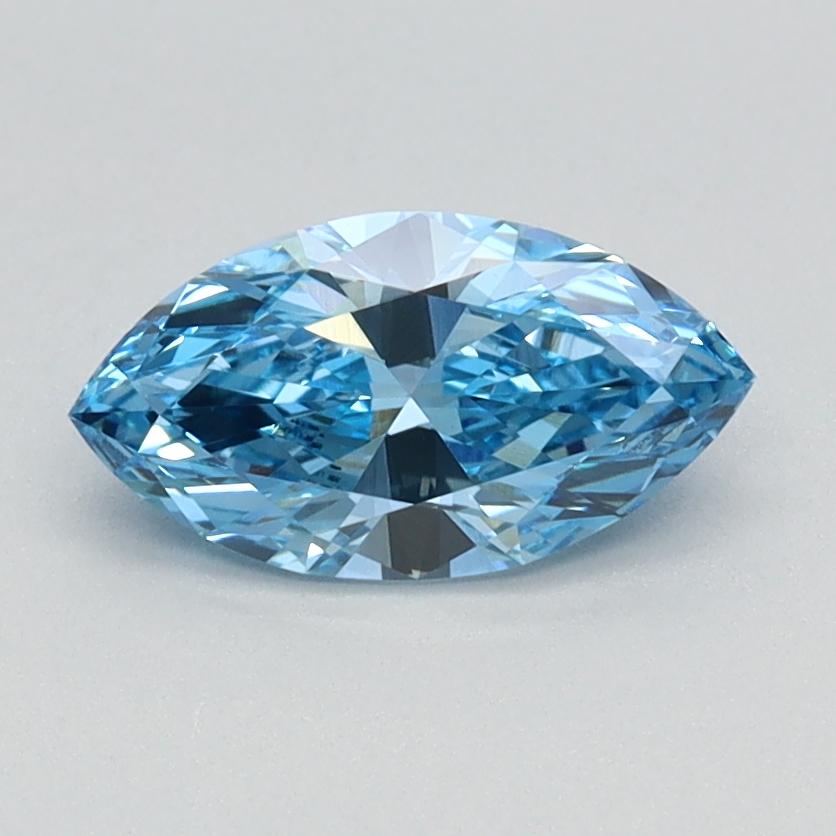 0.70 Ct. Fancy Vivid Blue Marquise Lab Grown Diamond